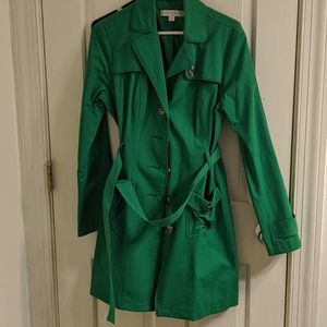 NY&Co Green Trenchcoat